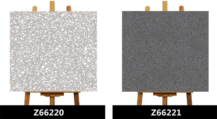 Factory Direct Sale Precast Ceramic Tile Cement Look Beige PorcelainTerrazzo Floor  600x600 MM  Z66218