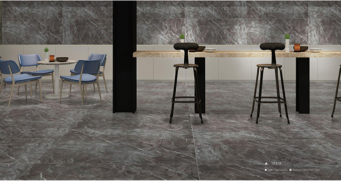 Low Price Black and White  Marble Look Stone Porcelain Tile Glazed Polished 750*1500MM for Wall and Floor Y15777