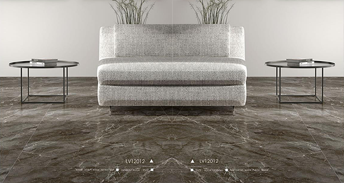 High Quality  600*1200 MM Modern Villa Marble Look Vitrified Polished Glazed China Porcelain Tile  LV12012