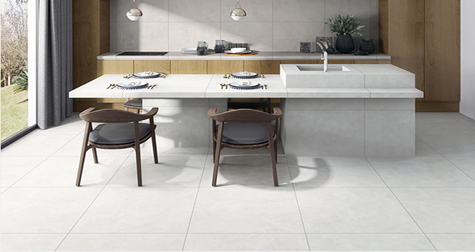 Rustic Floor Tile Cement Conrete Look Matt Finish Porcelain Tile Floor for Indoor and Outdoor Floor PS601