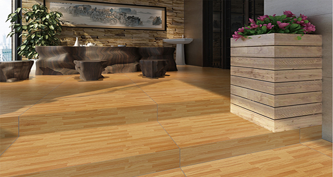  High Quality 600*600 MM Modern Design Wood Imitation Texture Porcelain Tiles for Indoor and Outdoor Flooring YR601