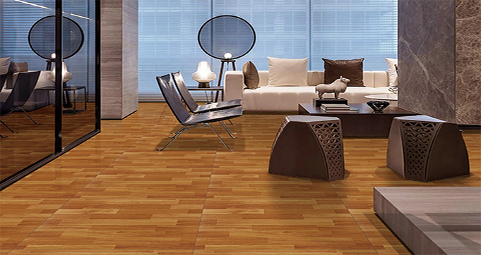 Customized Interior Wooden Cramic Tiles Wood Grain Texture Luxury Floor Porcelain Tiles design For Living Room  T6D029