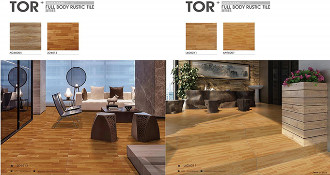 Manufacturer Direct Sale 600*600 mm Vitrified Wood Tiles Flooring Wood Look Tile Non Slip Wood Porcelain Ceramic Tile L6D011