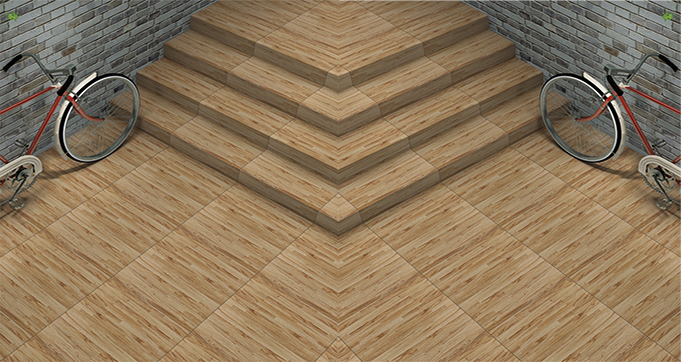  Non Slip Wood Porcelain Ceramic Tile Wood Look Porcelain Tile Design Interior Flooring Tile  3D6513 