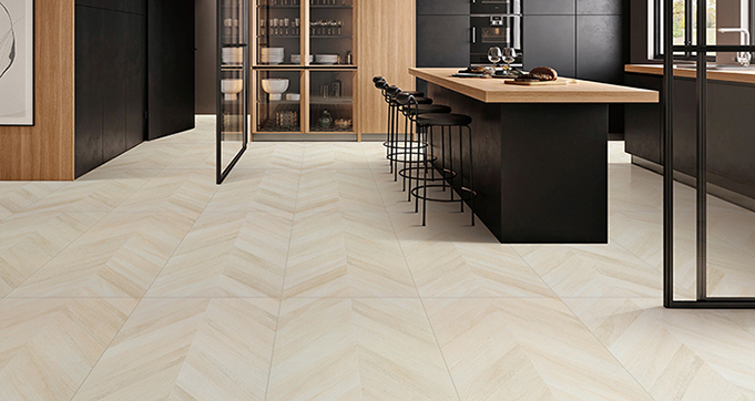 Customized Interior Wooden Cramic Tiles Wood Grain Texture Luxury Floor Porcelain Tiles Fishbone design For Living Room 12967