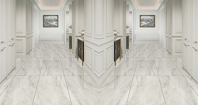 Ariston White Marble Look 600*1200MM  Glazed Polished Porcelain Tiles for House Decoration of Flooring and Wall LT1306