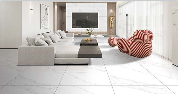 Factory Direct Sale Lower Cost Calaeatta White Marble Look Porcelain Tiles Laminated Ceramic Tiles 80*80CM LV831